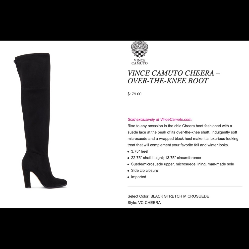 Vince Camuto over the knee boot